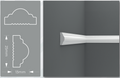 Peel and Stick Wall Molding Kit - 4 Upper, 4 Middle, and 4 Bottom Frames | Easy Installation