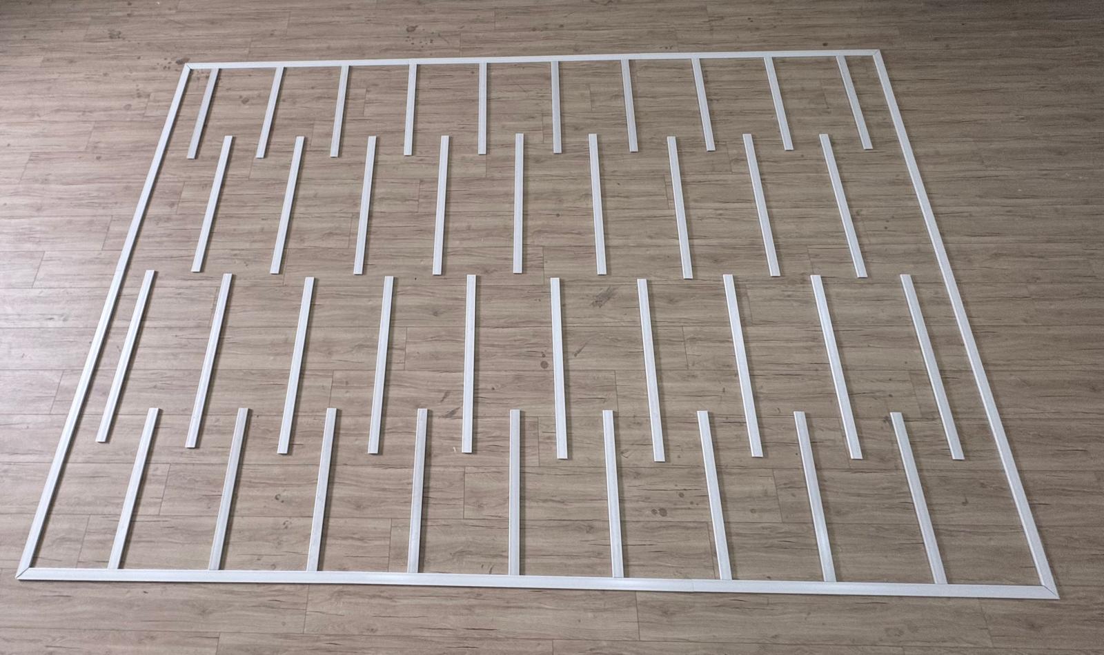 Ready to Assemble Wall Paneling Flat Wall Molding Kit - for Living Areas | Pre-Cut & Primed