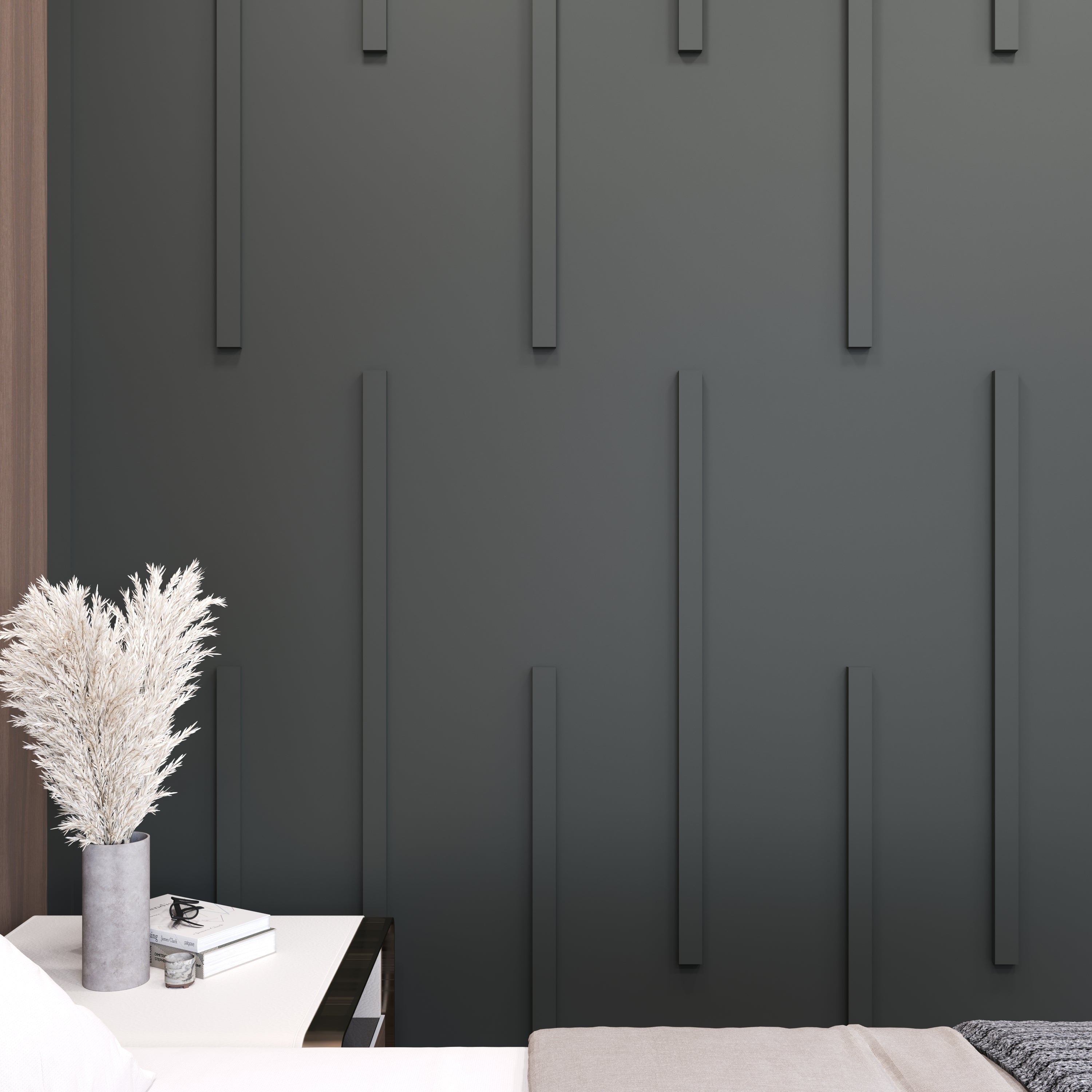 Ready to Assemble Wall Paneling Flat Wall Molding Kit - for Living Areas | Pre-Cut & Primed