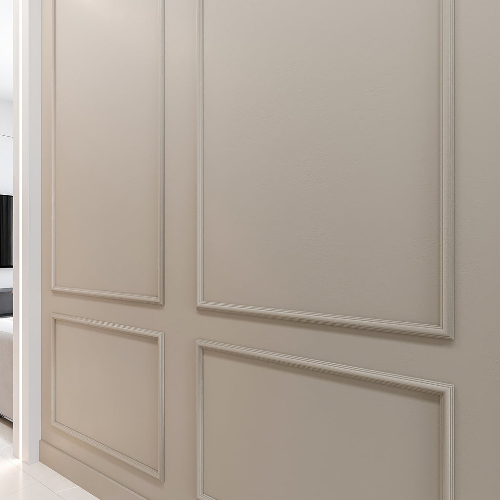 Easy Build Wall Molding Kit - Peel and Stick | 2 Upper & 2 Bottom Frames