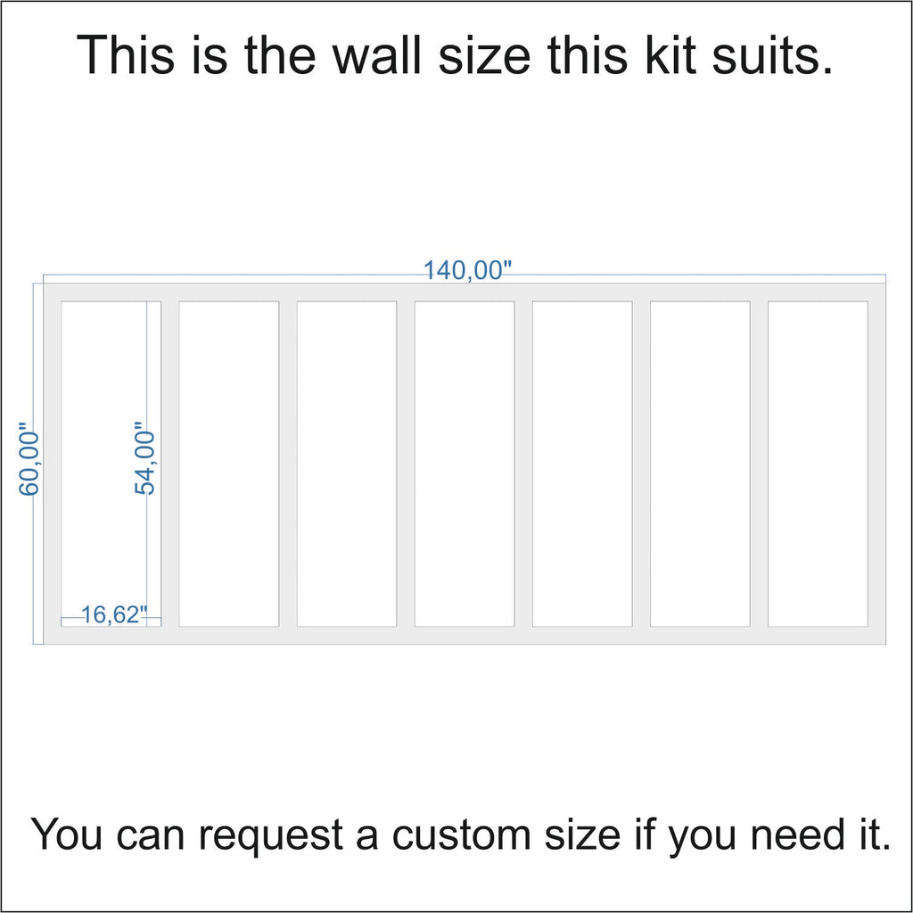 Pre-Cut Shaker MDF Panels for Effortless Assembly | Easy Installation W:75mm x T:8mm