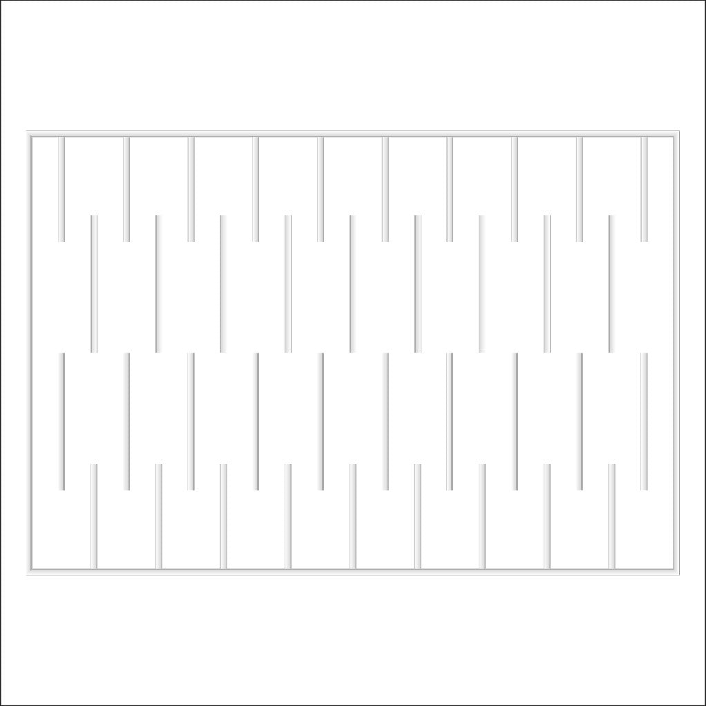 Ready to Assemble Wall Paneling Flat Wall Molding Kit - for Living Areas | Pre-Cut & Primed