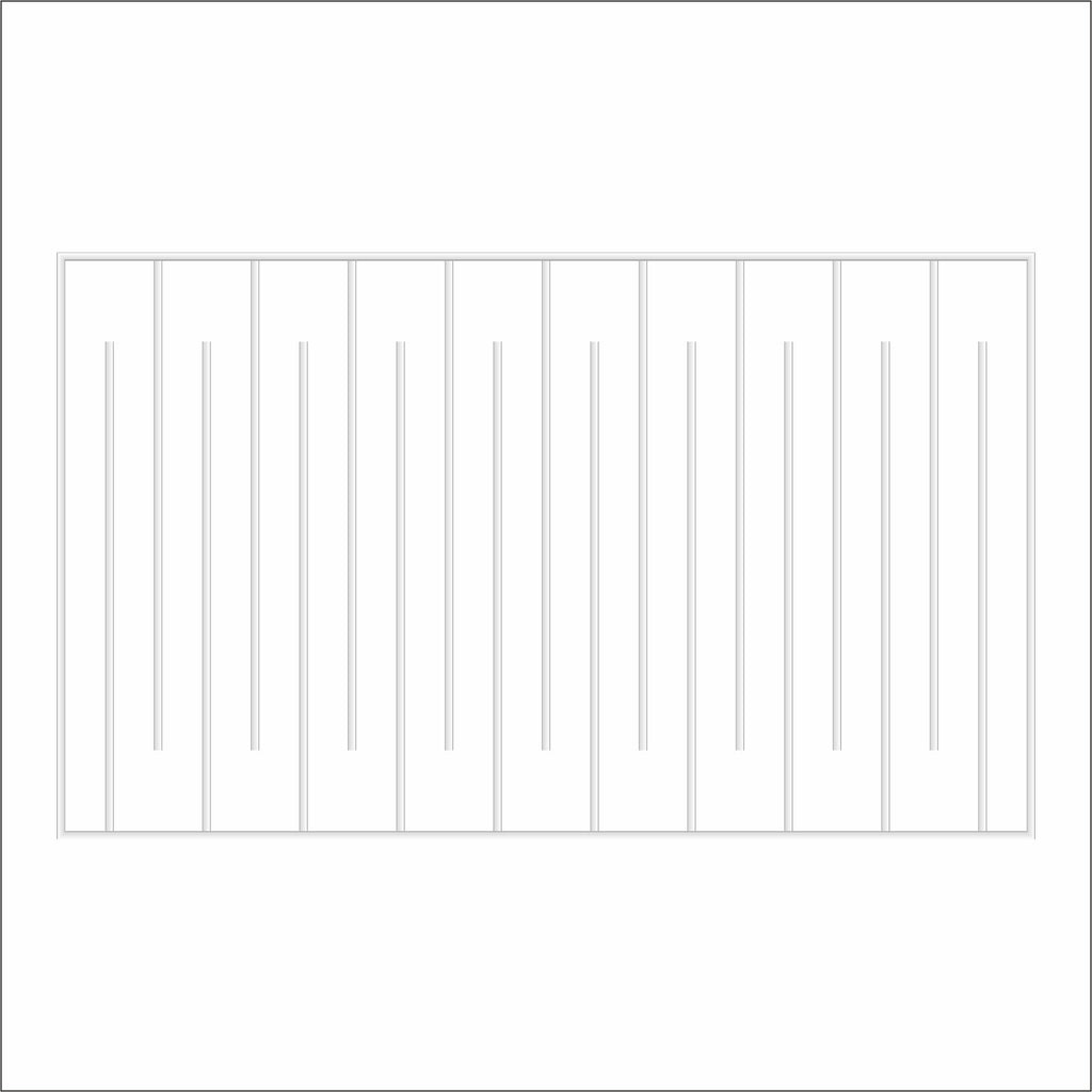 Pre-Cut Flat Wall Molding Kit for Living Areas | Factory Primed & Ready to Paint