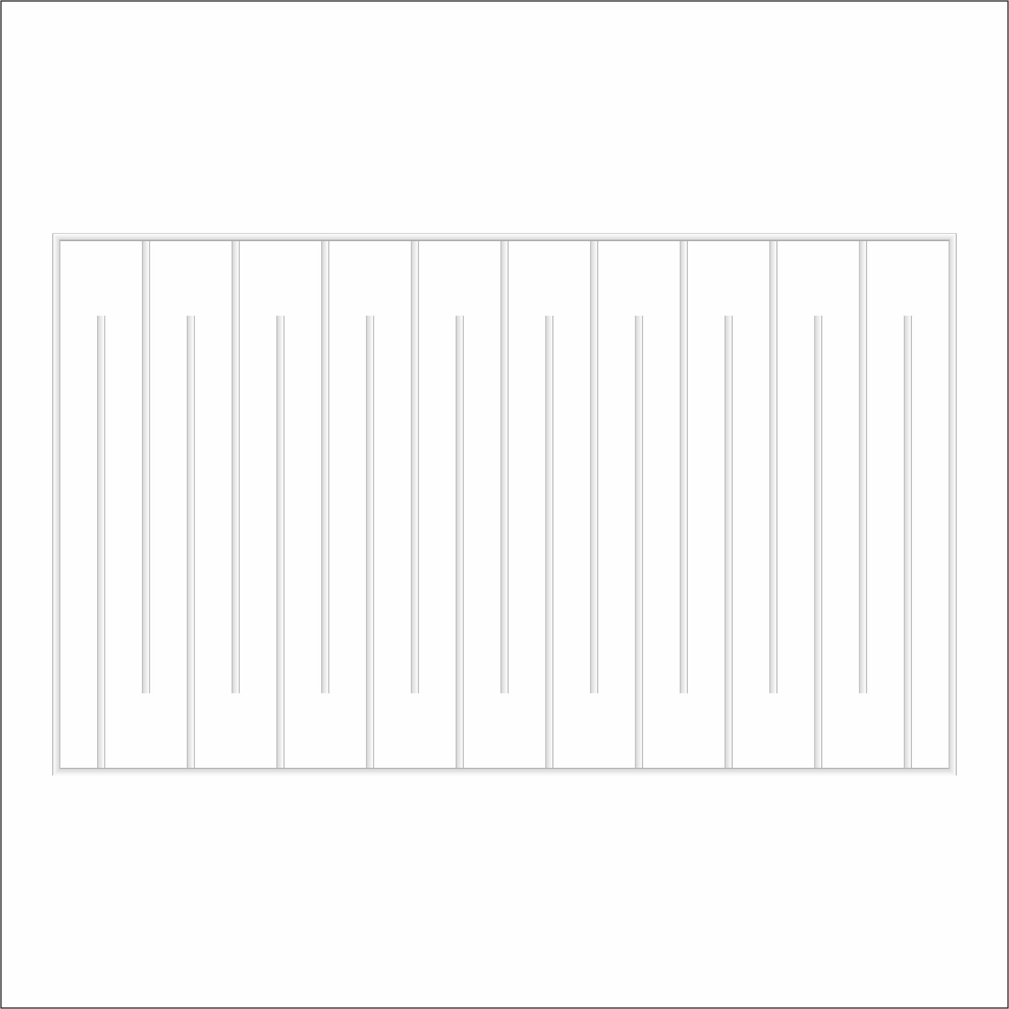 Pre-Cut Flat Wall Molding Kit for Living Areas | Factory Primed & Ready to Paint