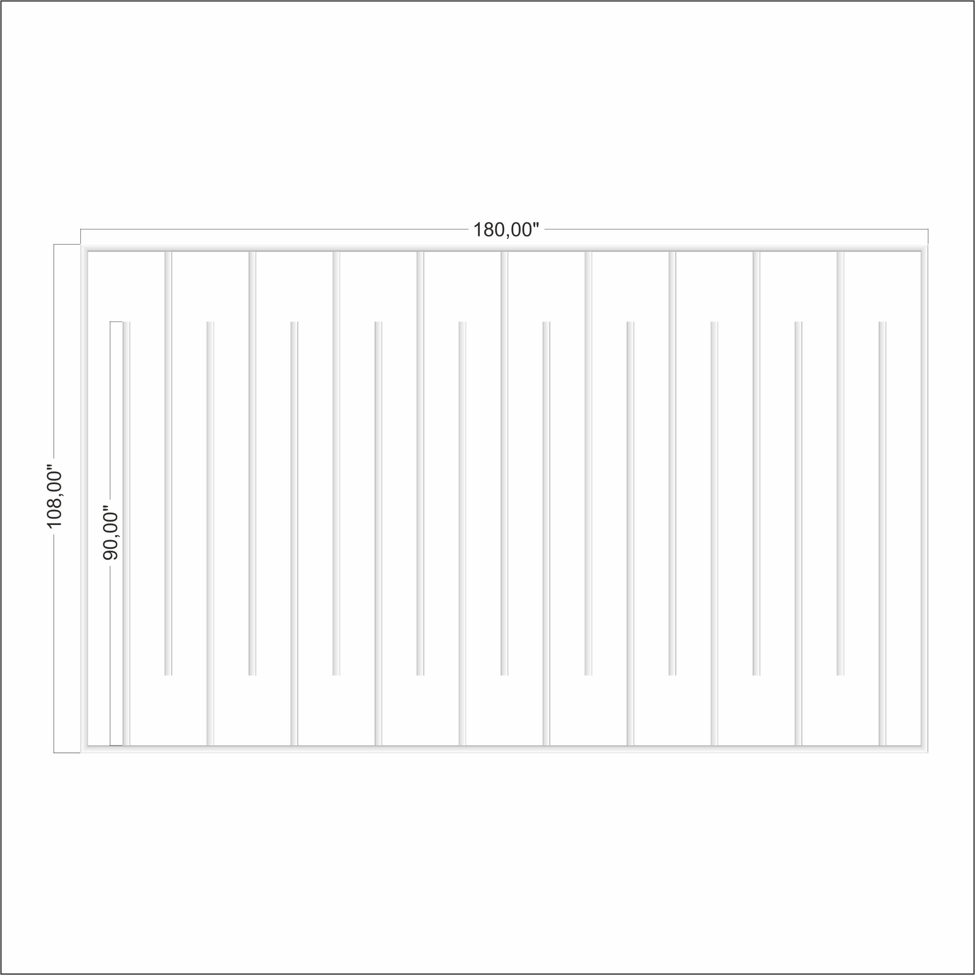 Pre-Cut Flat Wall Molding Kit for Living Areas | Factory Primed & Ready to Paint